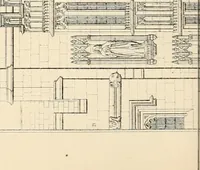 An illustration from Examples of Gothic architecture : selected from various ancient edifices in England ; consisting of plans, elevations, sections, and parts at large ; calculated to exemplify the various styles and the practical construction of this admired class of architecture ; accompanied by historical and descriptive accounts (1895)