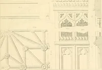 An illustration from Examples of Gothic architecture : selected from various ancient edifices in England ; consisting of plans, elevations, sections, and parts at large ; calculated to exemplify the various styles and the practical construction of this admired class of architecture ; accompanied by historical and descriptive accounts (1895)
