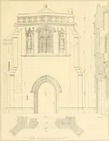 An illustration from Examples of Gothic architecture : selected from various ancient edifices in England ; consisting of plans, elevations, sections, and parts at large ; calculated to exemplify the various styles and the practical construction of this admired class of architecture ; accompanied by historical and descriptive accounts (1895)
