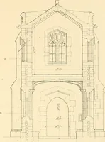 An illustration from Examples of Gothic architecture : selected from various ancient edifices in England ; consisting of plans, elevations, sections, and parts at large ; calculated to exemplify the various styles and the practical construction of this admired class of architecture ; accompanied by historical and descriptive accounts (1895)