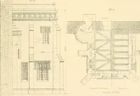 An illustration from Examples of Gothic architecture : selected from various ancient edifices in England ; consisting of plans, elevations, sections, and parts at large ; calculated to exemplify the various styles and the practical construction of this admired class of architecture ; accompanied by historical and descriptive accounts (1895)