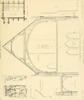 An illustration from Examples of Gothic architecture : selected from various ancient edifices in England ; consisting of plans, elevations, sections, and parts at large ; calculated to exemplify the various styles and the practical construction of this admired class of architecture ; accompanied by historical and descriptive accounts (1895)