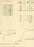 An illustration from Examples of Gothic architecture : selected from various ancient edifices in England ; consisting of plans, elevations, sections, and parts at large ; calculated to exemplify the various styles and the practical construction of this admired class of architecture ; accompanied by historical and descriptive accounts (1895)