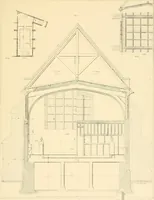 An illustration from Examples of Gothic architecture : selected from various ancient edifices in England ; consisting of plans, elevations, sections, and parts at large ; calculated to exemplify the various styles and the practical construction of this admired class of architecture ; accompanied by historical and descriptive accounts (1895)