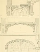 An illustration from Examples of Gothic architecture : selected from various ancient edifices in England ; consisting of plans, elevations, sections, and parts at large ; calculated to exemplify the various styles and the practical construction of this admired class of architecture ; accompanied by historical and descriptive accounts (1895)