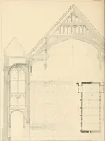 An illustration from Examples of Gothic architecture : selected from various ancient edifices in England ; consisting of plans, elevations, sections, and parts at large ; calculated to exemplify the various styles and the practical construction of this admired class of architecture ; accompanied by historical and descriptive accounts (1895)