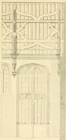 An illustration from Examples of Gothic architecture : selected from various ancient edifices in England ; consisting of plans, elevations, sections, and parts at large ; calculated to exemplify the various styles and the practical construction of this admired class of architecture ; accompanied by historical and descriptive accounts (1895)