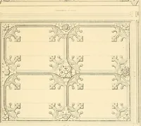An illustration from Examples of Gothic architecture : selected from various ancient edifices in England ; consisting of plans, elevations, sections, and parts at large ; calculated to exemplify the various styles and the practical construction of this admired class of architecture ; accompanied by historical and descriptive accounts (1895)