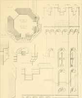 An illustration from Examples of Gothic architecture : selected from various ancient edifices in England ; consisting of plans, elevations, sections, and parts at large ; calculated to exemplify the various styles and the practical construction of this admired class of architecture ; accompanied by historical and descriptive accounts (1895)
