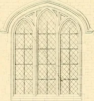 An illustration from Examples of Gothic architecture : selected from various ancient edifices in England ; consisting of plans, elevations, sections, and parts at large ; calculated to exemplify the various styles and the practical construction of this admired class of architecture ; accompanied by historical and descriptive accounts (1895)