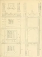 An illustration from Examples of Gothic architecture : selected from various ancient edifices in England ; consisting of plans, elevations, sections, and parts at large ; calculated to exemplify the various styles and the practical construction of this admired class of architecture ; accompanied by historical and descriptive accounts (1895)