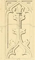 An illustration from Examples of Gothic architecture : selected from various ancient edifices in England ; consisting of plans, elevations, sections, and parts at large ; calculated to exemplify the various styles and the practical construction of this admired class of architecture ; accompanied by historical and descriptive accounts (1895)