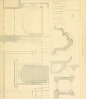An illustration from Examples of Gothic architecture : selected from various ancient edifices in England ; consisting of plans, elevations, sections, and parts at large ; calculated to exemplify the various styles and the practical construction of this admired class of architecture ; accompanied by historical and descriptive accounts (1895)