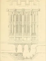 An illustration from Examples of Gothic architecture : selected from various ancient edifices in England ; consisting of plans, elevations, sections, and parts at large ; calculated to exemplify the various styles and the practical construction of this admired class of architecture ; accompanied by historical and descriptive accounts (1895)