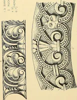 An illustration from Examples of English medieval foliage and coloured decoration, taken from buildings of the twelfth to the fifteenth century: with descriptive letterpress (1874)