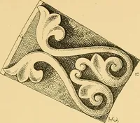 An illustration from Examples of English medieval foliage and coloured decoration, taken from buildings of the twelfth to the fifteenth century: with descriptive letterpress (1874)