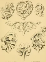An illustration from Examples of English medieval foliage and coloured decoration, taken from buildings of the twelfth to the fifteenth century: with descriptive letterpress (1874)