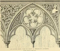 An illustration from Examples of English medieval foliage and coloured decoration, taken from buildings of the twelfth to the fifteenth century: with descriptive letterpress (1874)