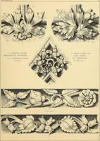 An illustration from Examples of English medieval foliage and coloured decoration, taken from buildings of the twelfth to the fifteenth century: with descriptive letterpress (1874)