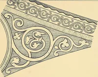 An illustration from Examples of English medieval foliage and coloured decoration, taken from buildings of the twelfth to the fifteenth century: with descriptive letterpress (1874)