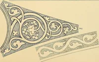 An illustration from Examples of English medieval foliage and coloured decoration, taken from buildings of the twelfth to the fifteenth century: with descriptive letterpress (1874)