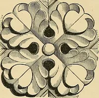 An illustration from Examples of English medieval foliage and coloured decoration, taken from buildings of the twelfth to the fifteenth century: with descriptive letterpress (1874)