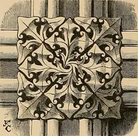 An illustration from Examples of English medieval foliage and coloured decoration, taken from buildings of the twelfth to the fifteenth century: with descriptive letterpress (1874)