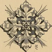 An illustration from Examples of English medieval foliage and coloured decoration, taken from buildings of the twelfth to the fifteenth century: with descriptive letterpress (1874)