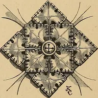 An illustration from Examples of English medieval foliage and coloured decoration, taken from buildings of the twelfth to the fifteenth century: with descriptive letterpress (1874)