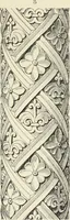 An illustration from Examples of English mediaeval foliage and coloured decoration, taken from buildings of the twelfth to the fifteenth century: with descriptive letterpress (1874)