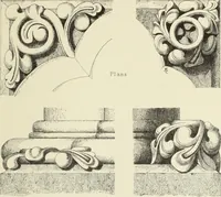 An illustration from Examples of English mediaeval foliage and coloured decoration, taken from buildings of the twelfth to the fifteenth century: with descriptive letterpress (1874)