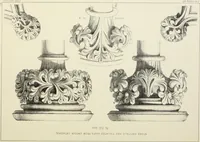 Picture 85 of 129 from Examples of English mediaeval foliage and coloured decoration, taken from buildings of the twelfth to the fifteenth century: with descriptive letterpress (1874), leaf 205