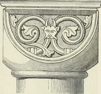 An illustration from Examples of English mediaeval foliage and coloured decoration, taken from buildings of the twelfth to the fifteenth century: with descriptive letterpress (1874)