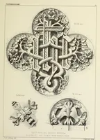 An illustration from Examples of English mediaeval foliage and coloured decoration, taken from buildings of the twelfth to the fifteenth century: with descriptive letterpress (1874)