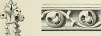 An illustration from Examples of English mediaeval foliage and coloured decoration, taken from buildings of the twelfth to the fifteenth century: with descriptive letterpress (1874)