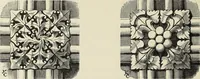 An illustration from Examples of English mediaeval foliage and coloured decoration, taken from buildings of the twelfth to the fifteenth century: with descriptive letterpress (1874)