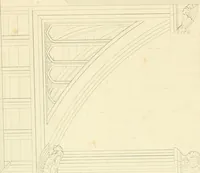 An illustration from Examples of Gothic architecture : selected from various ancient edifices in England : consisting of plans, elevations, sections, and parts at large : accompanied by historical and descriptive accounts (1850)