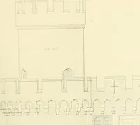 An illustration from Examples of Gothic architecture : selected from various ancient edifices in England : consisting of plans, elevations, sections, and parts at large : accompanied by historical and descriptive accounts (1850)
