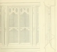 An illustration from Examples of Gothic architecture : selected from various ancient edifices in England : consisting of plans, elevations, sections, and parts at large : accompanied by historical and descriptive accounts (1850)