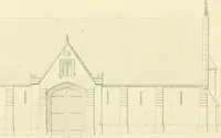 An illustration from Examples of Gothic architecture : selected from various ancient edifices in England : consisting of plans, elevations, sections, and parts at large : accompanied by historical and descriptive accounts (1850)