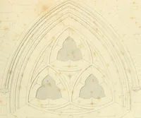 An illustration from Examples of Gothic architecture : selected from various ancient edifices in England : consisting of plans, elevations, sections, and parts at large : accompanied by historical and descriptive accounts (1850)