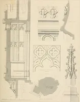 An illustration from Examples of Gothic architecture : selected from various antient edifices in England, consisting of plans, elevations, sections, and parts at large ... accompanied by historical and descriptive accounts (1838)