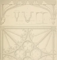 An illustration from Examples of Gothic architecture : selected from various antient edifices in England, consisting of plans, elevations, sections, and parts at large ... accompanied by historical and descriptive accounts (1838)
