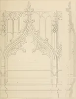 An illustration from Examples of Gothic architecture : selected from various antient edifices in England, consisting of plans, elevations, sections, and parts at large ... accompanied by historical and descriptive accounts (1838)