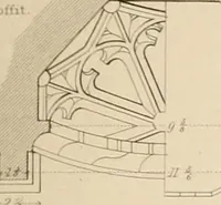 An illustration from Examples of Gothic architecture : selected from various antient edifices in England, consisting of plans, elevations, sections, and parts at large ... accompanied by historical and descriptive accounts (1838)