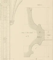 An illustration from Examples of Gothic architecture : selected from various antient edifices in England, consisting of plans, elevations, sections, and parts at large ... accompanied by historical and descriptive accounts (1838)