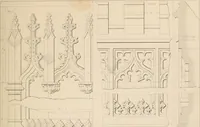 An illustration from Examples of Gothic architecture : selected from various antient edifices in England, consisting of plans, elevations, sections, and parts at large ... accompanied by historical and descriptive accounts (1838)
