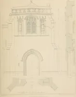 An illustration from Examples of Gothic architecture : selected from various antient edifices in England, consisting of plans, elevations, sections, and parts at large ... accompanied by historical and descriptive accounts (1838)