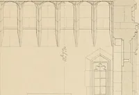 An illustration from Examples of Gothic architecture : selected from various antient edifices in England, consisting of plans, elevations, sections, and parts at large ... accompanied by historical and descriptive accounts (1838)
