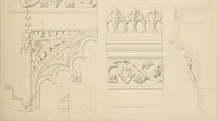 An illustration from Examples of Gothic architecture : selected from various antient edifices in England, consisting of plans, elevations, sections, and parts at large ... accompanied by historical and descriptive accounts (1838)